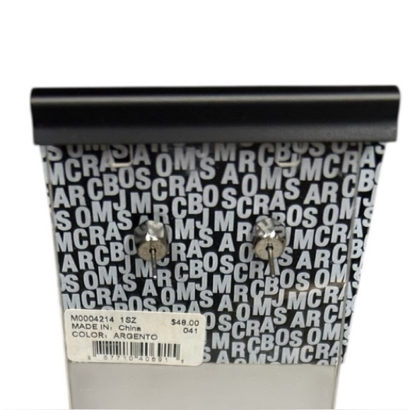 Marc By Marc Jacobs Silver Pretzel Stud Earrings - Picture 2 of 3